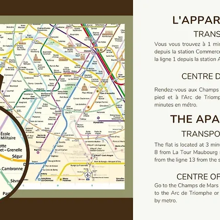 Apartment 4g#appart 8pers # 3 # Commerce # 15#ac *